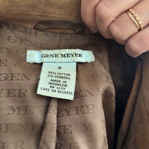 Velvety Tan Blazer Jacket y2K vibe size medium (8) - Picture 5 of 8